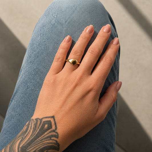 Crooked Signet Ring