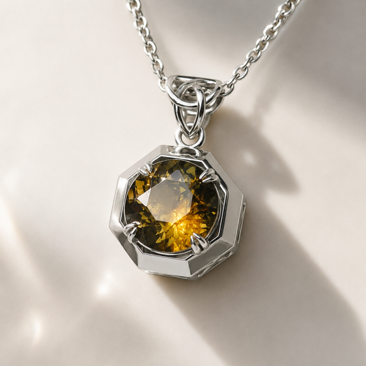 Solaris Titanite Platinum Pendant