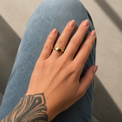 Crooked Signet Ring